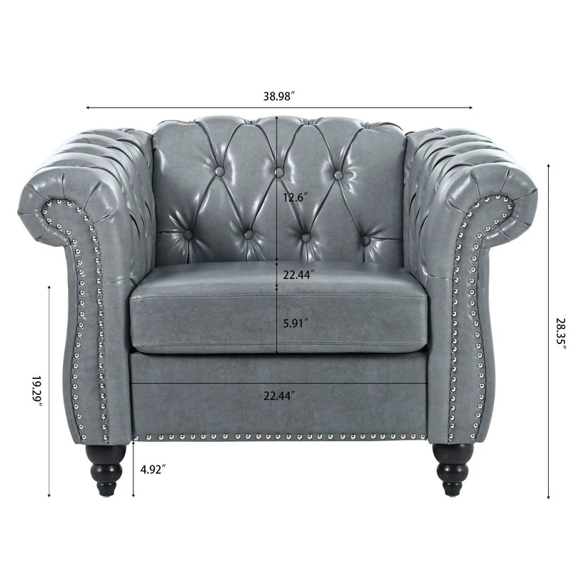 1 Seater Sofa For Living Room by Unique Piece Furniture