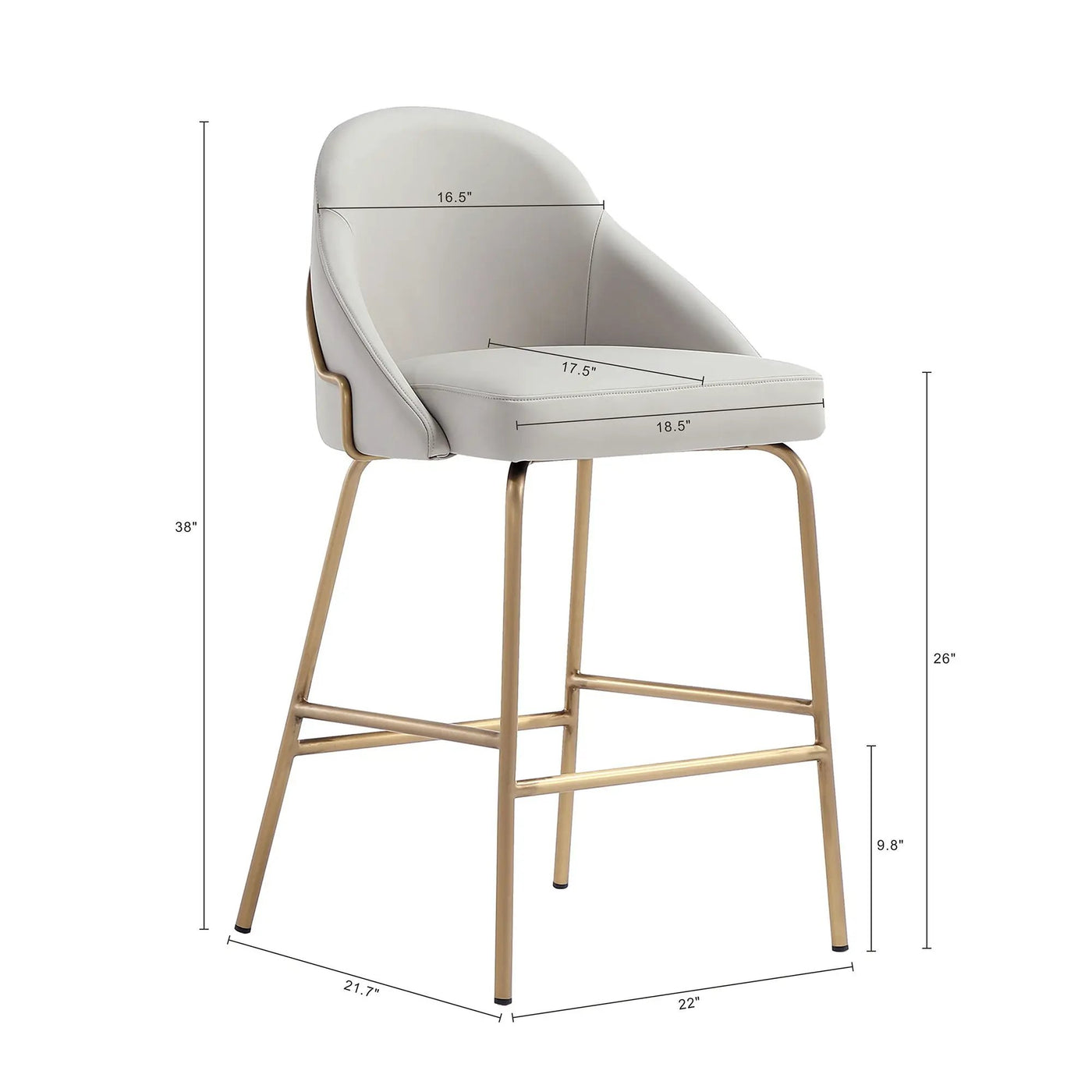 Gracie - Counter Stool by HouseOfZazla