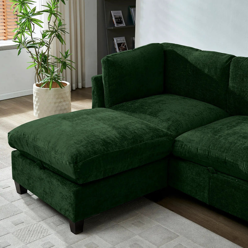 96.5" Sectional Couch for Living Room by HouseOfZazla
