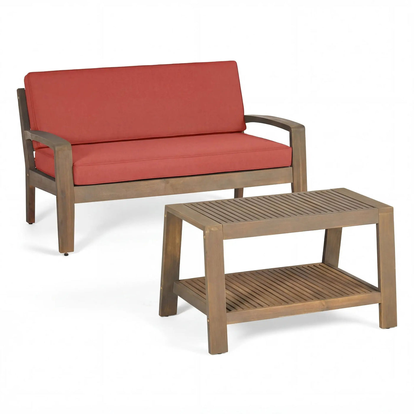 2 Piece Conversation Set, Loveseat & Coffee Table by HouseOfZazla
