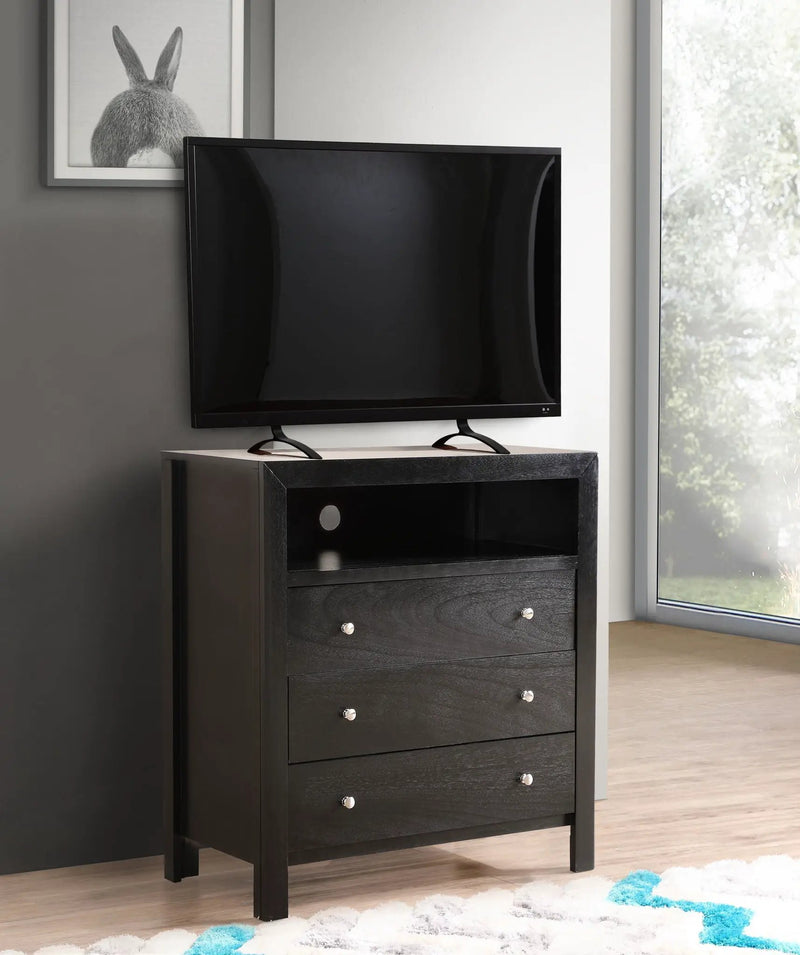 Elegant Transitional Media Chest by Unique Piece Furniture