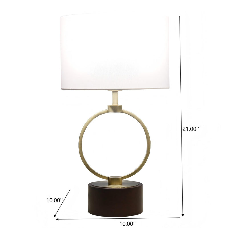 Nordic Home Creative Bedroom Table Lamp with Grid Metal Circular Design by HouseOfZazla