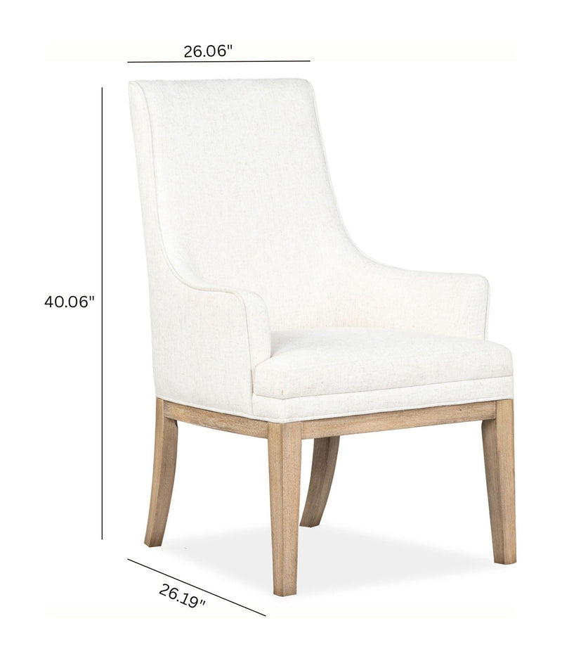 Coventry - Upholstered Host Chair (Set of 2) - Honey Wheat, photo 6 of 7