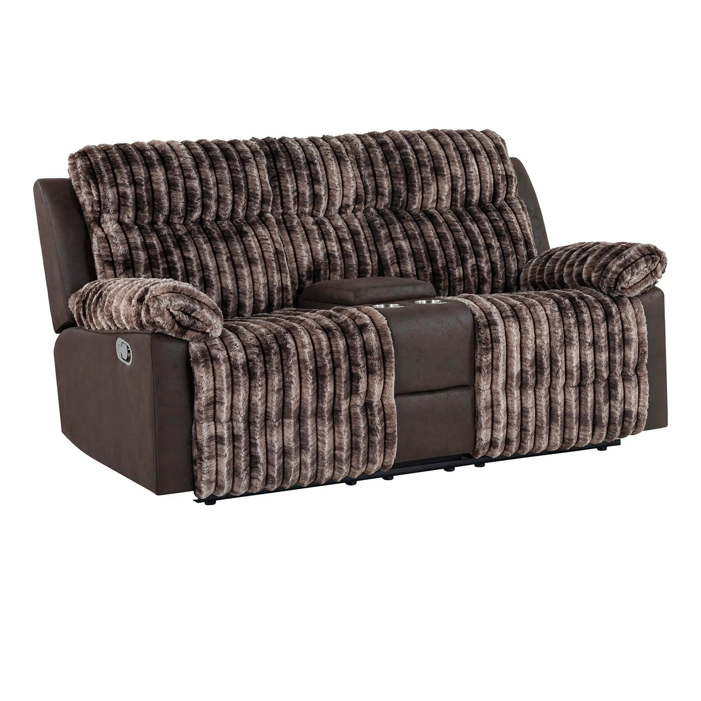 Bruni - Console Reclining Loveseat With Manual Recline by Unique Piece Furniture
