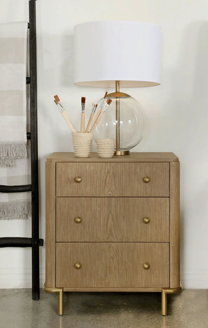 Arini 3-drawer Nightstand Sand Wash by Unique Piece Furniture