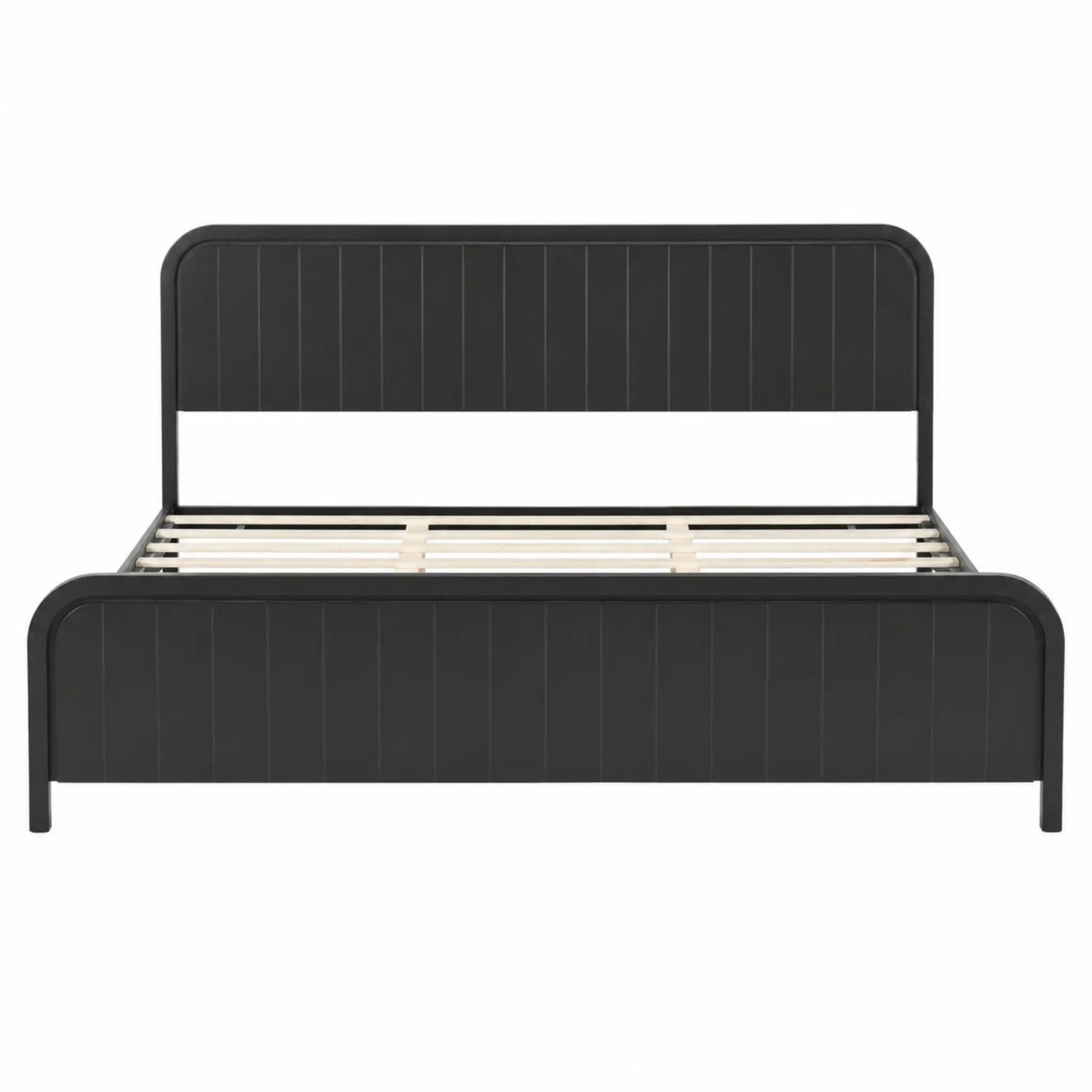 King Bed Frame with Headboard by HouseOfZazla