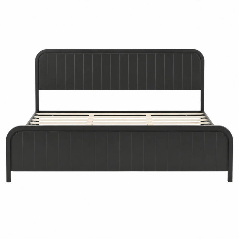 King Bed Frame with Headboard by HouseOfZazla