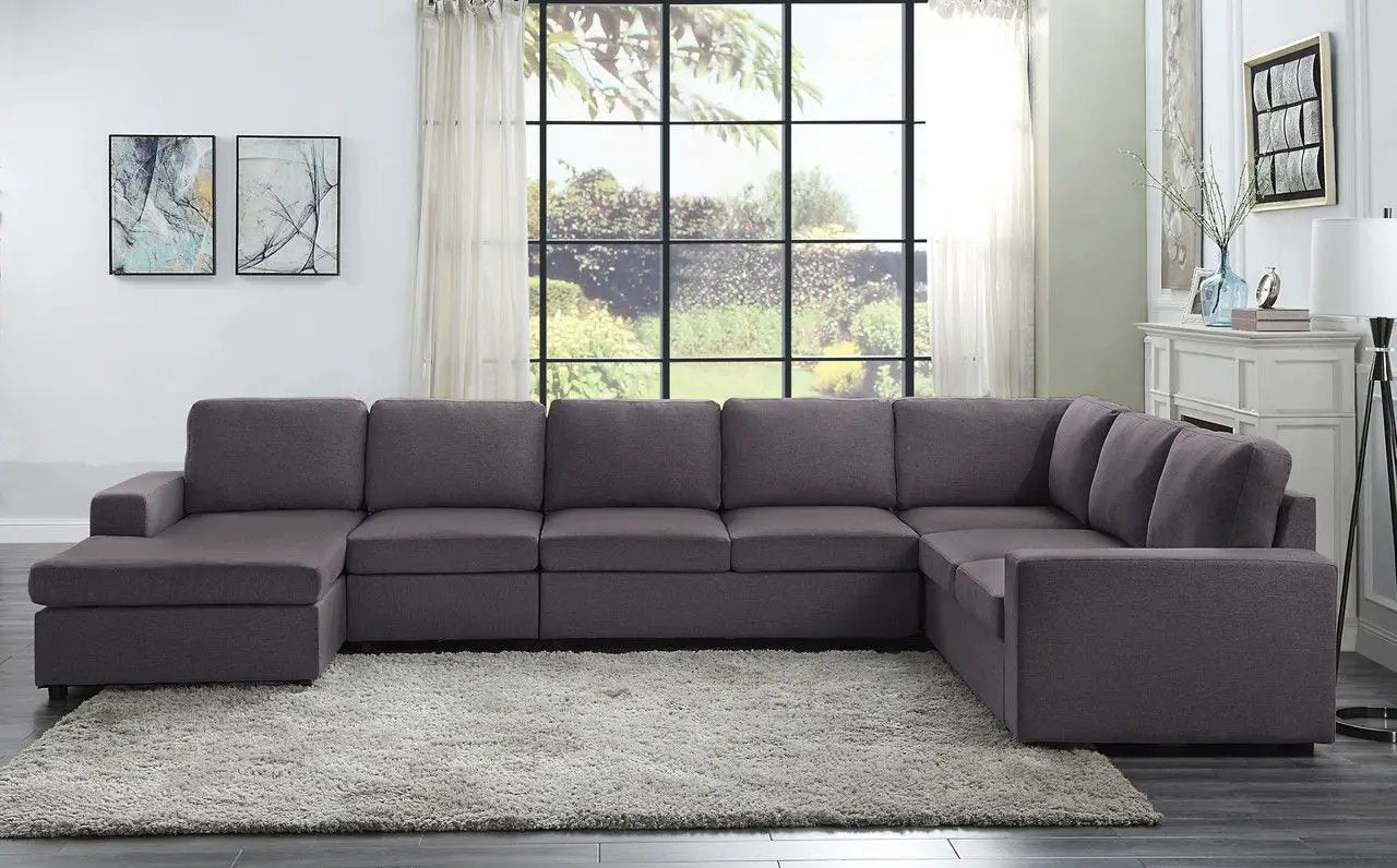 Tifton - 7 Seat Reversible Modular Sectional Sofa Chaise by Unique Piece Furniture