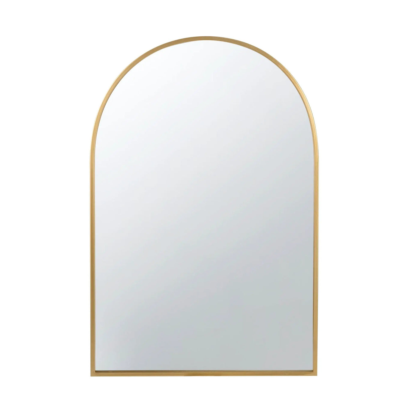 Arched Mirror With Metal Frame, Wall Mirror For Living Room Bedroom Entryway by Unique Piece Furniture