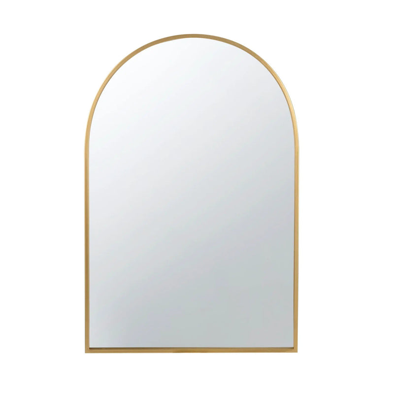 Arched Mirror With Metal Frame, Wall Mirror For Living Room Bedroom Entryway by HouseOfZazla