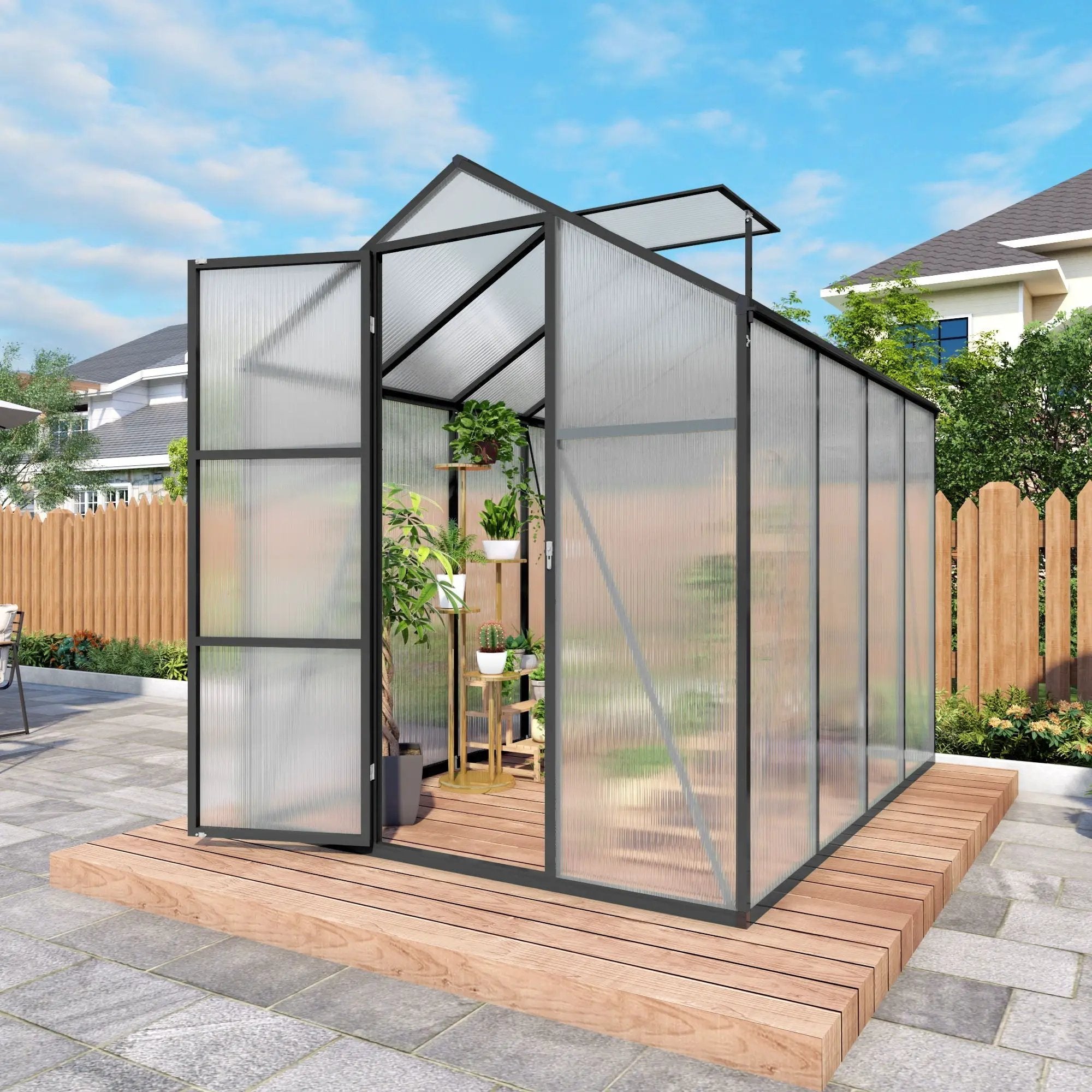 Gain Height Windproof Greenhouse With Raised Base by HouseOfZazla