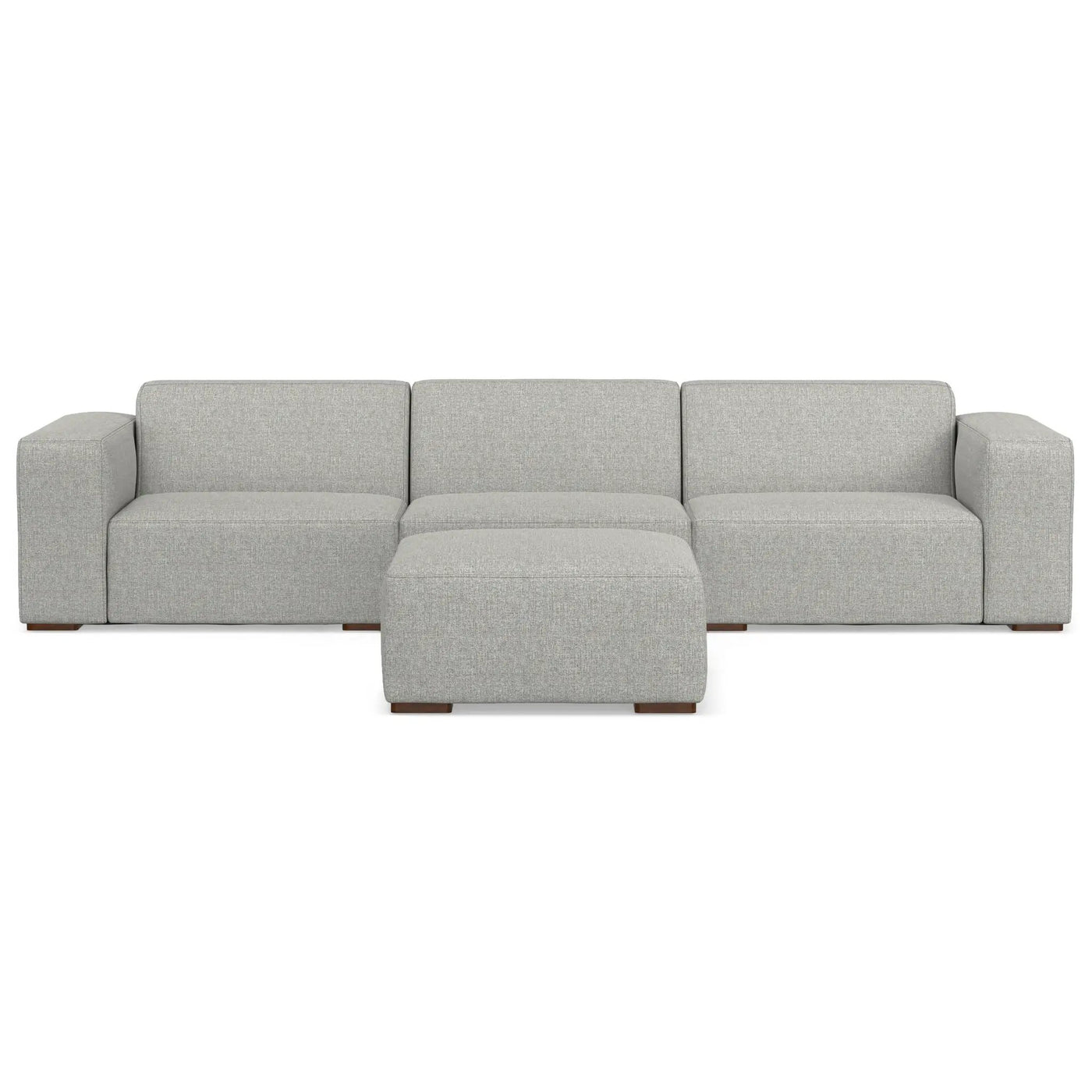 Rex - Handcrafted Sectional Sofa And Ottoman by HouseOfZazla