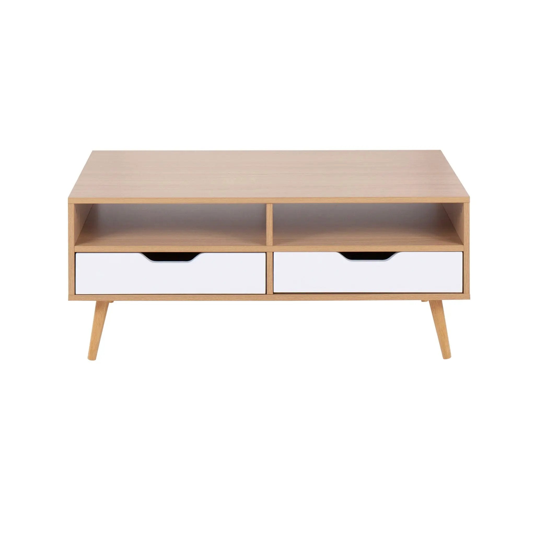Astro - Contemporary Coffee Table - Natural / White by HouseOfZazla