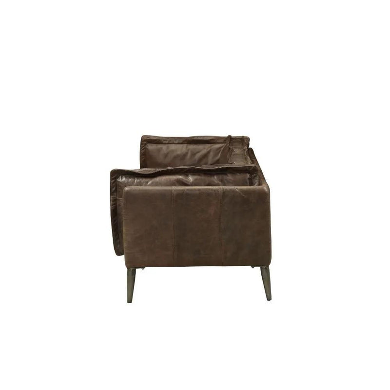Porchester - Sofa - Distress Chocolate Top Grain Leather by Unique Piece Furniture