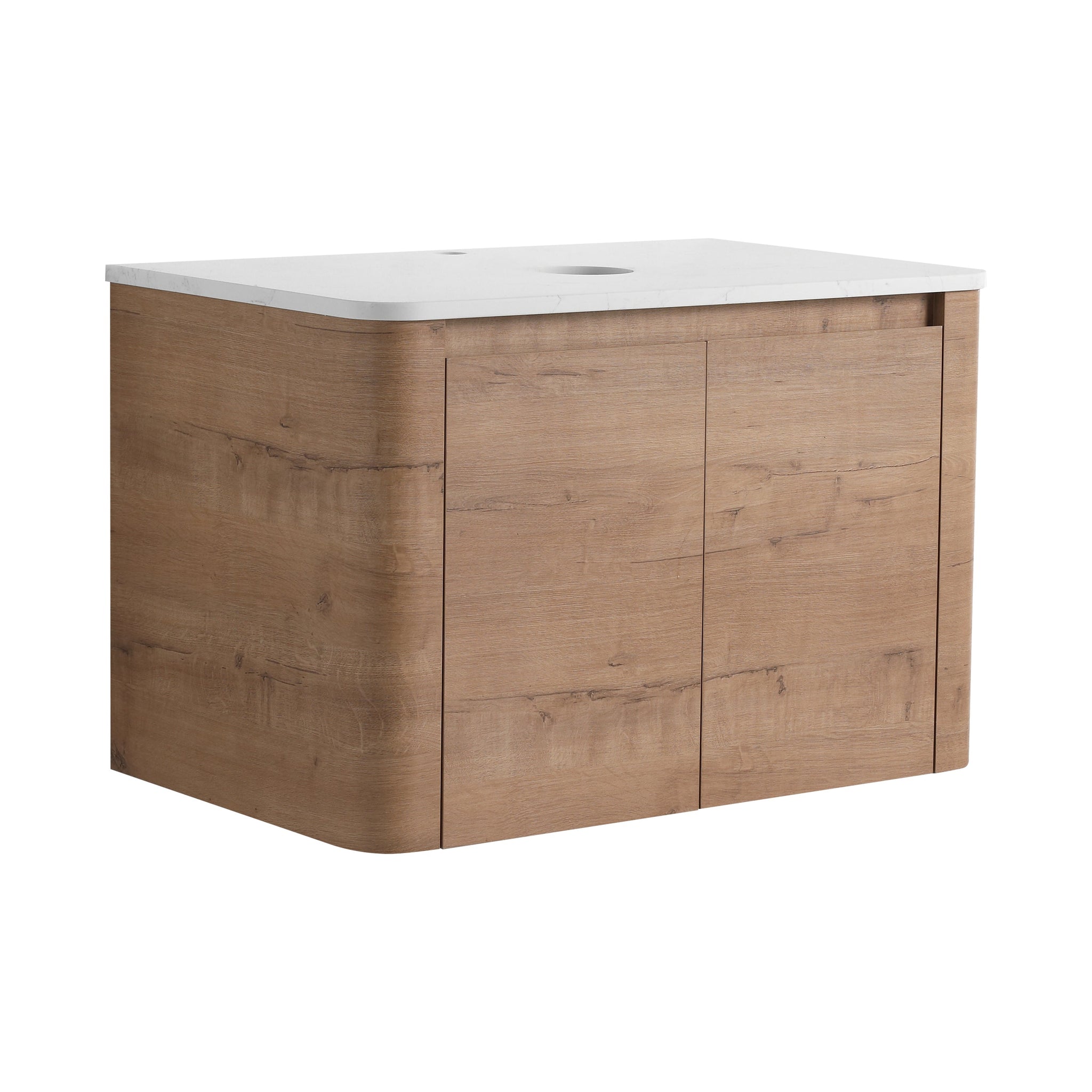 30" Wall-Mounted Bathroom Vanity with 2 Soft-Close Doors by HouseOfZazla
