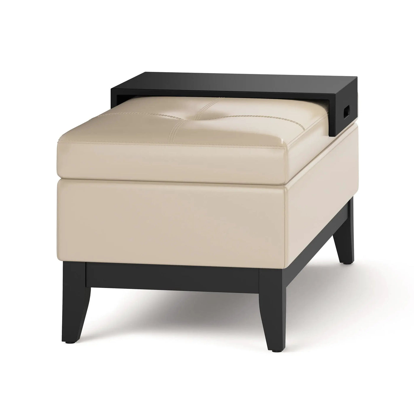 Oregon - Contemporary Storage Ottoman Bench With Tray by HouseOfZazla