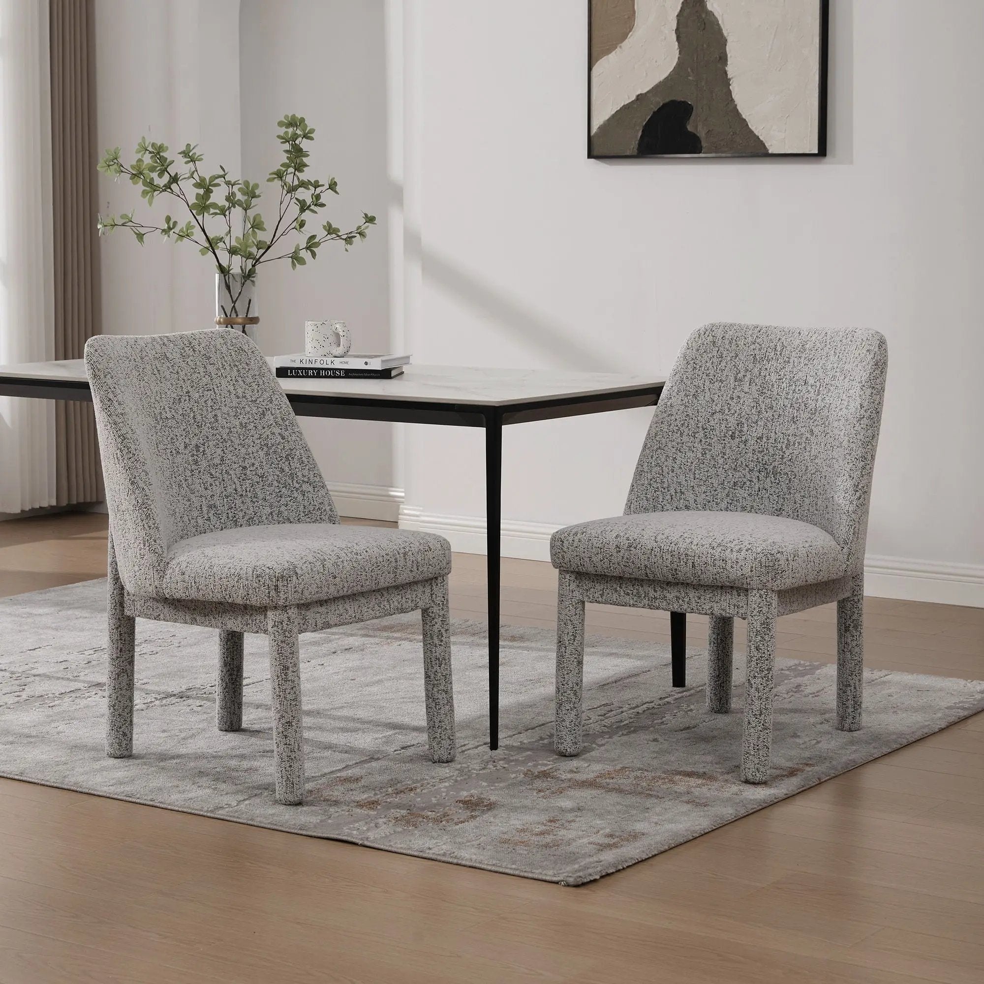 Wide Minimalist Dining Chair by Unique Piece Furniture