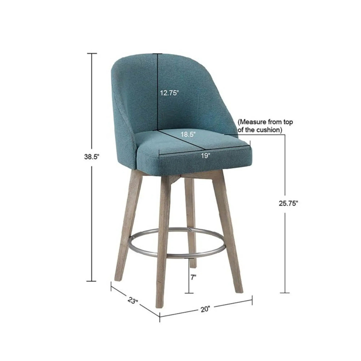 Pearce - Bar Stool With Swivel Seat by HouseOfZazla