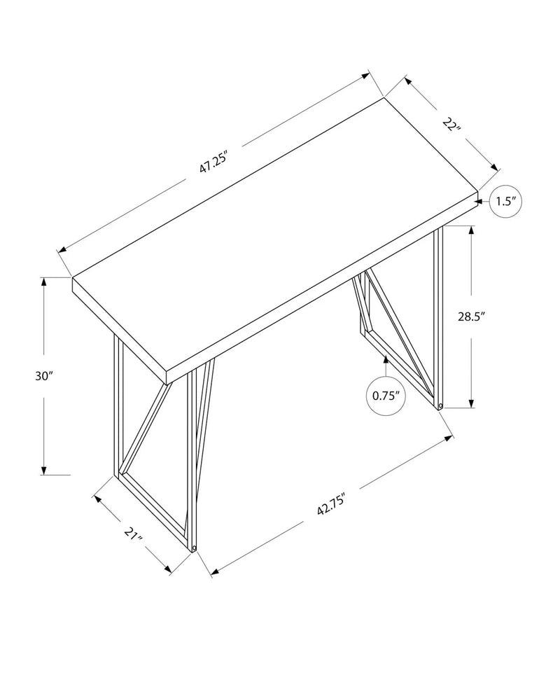 Computer Desk For Home Office Laptop, Contemporary & Modern - White by Unique Piece Furniture