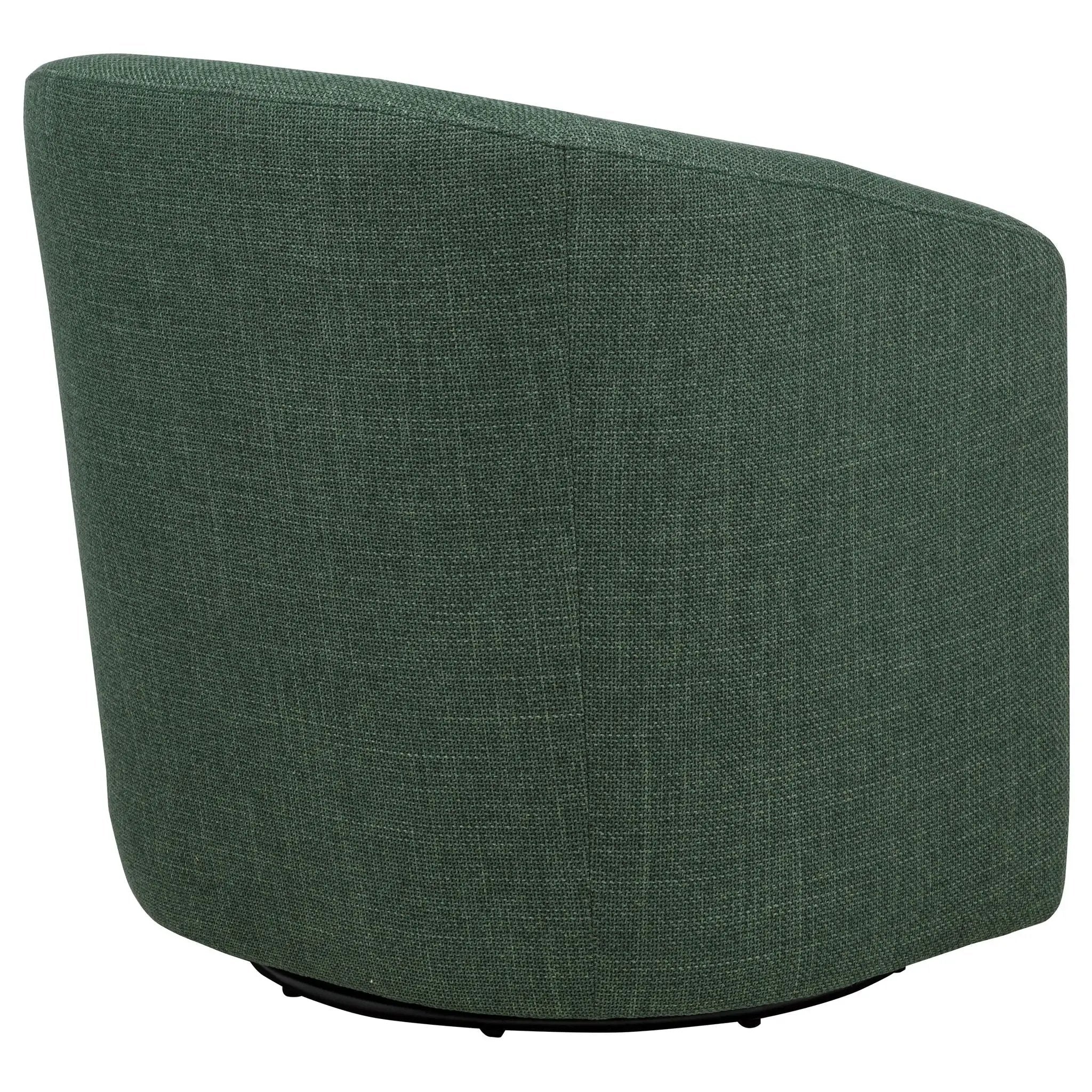 Mossbrook Fabric Upholstered Swivel Accent Chair Green by Unique Piece Furniture