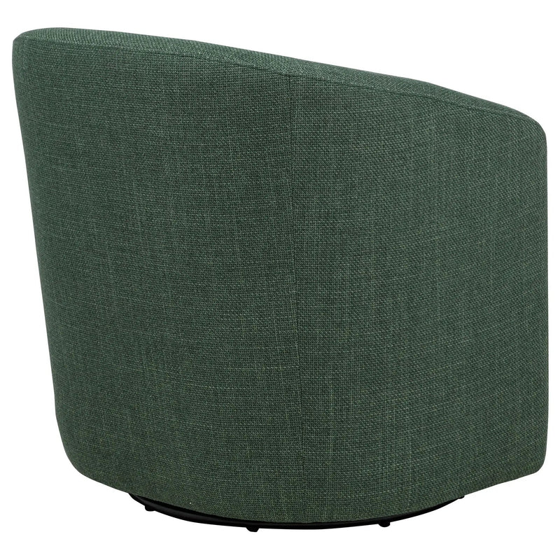 Mossbrook Fabric Upholstered Swivel Accent Chair Green by Unique Piece Furniture