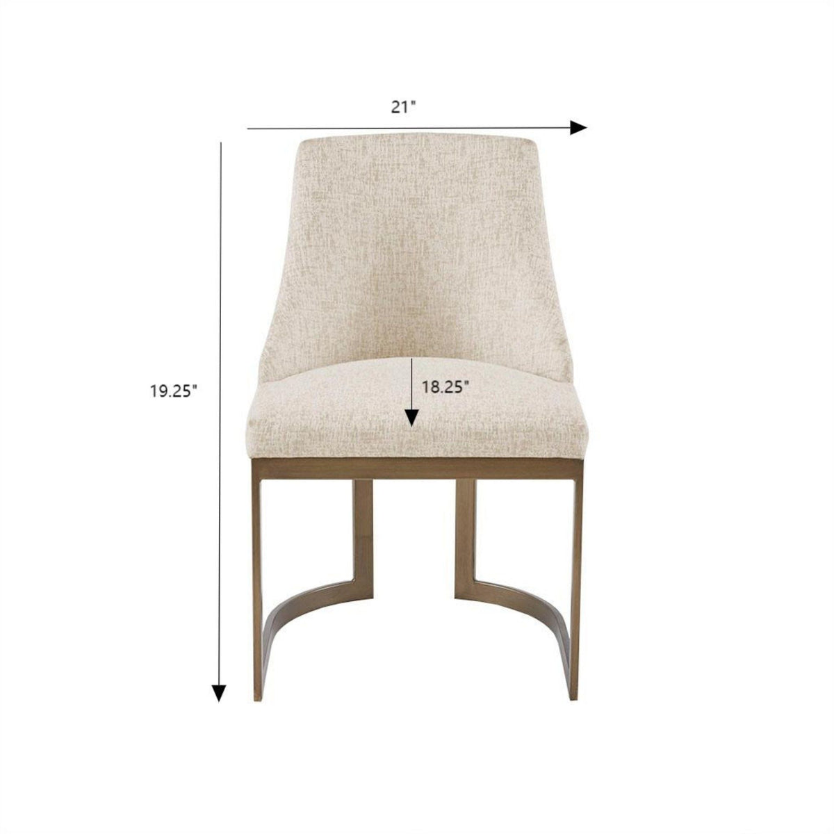 Modern Accent Dining Chairs with Upholstered Cushions – Beige or Gray, photo 8 of 19