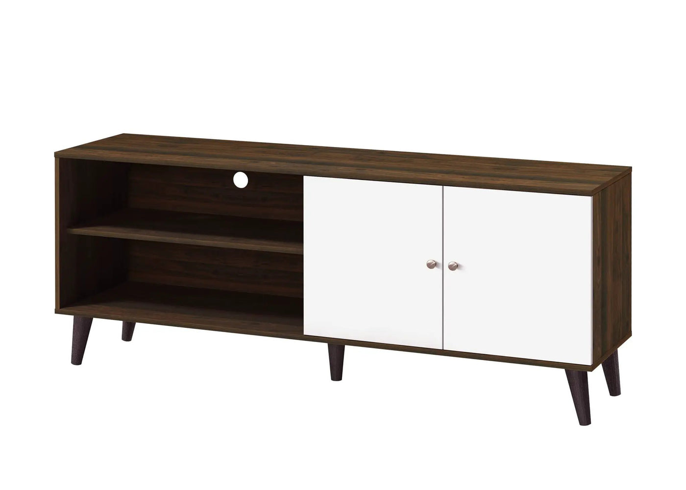 Amidon - TV Stand, With 2 Storage Shelves And 1 Cabinet by HouseOfZazla