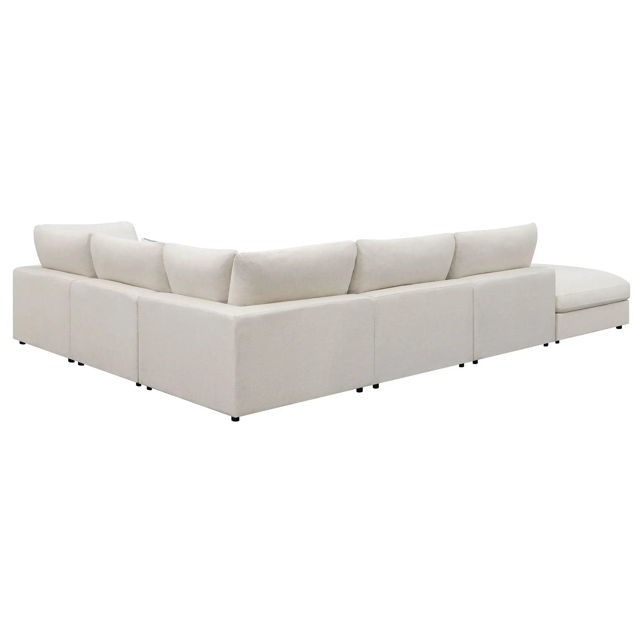 Serene 6-piece Upholstered Modular Sectional Sofa Beige by Unique Piece Furniture