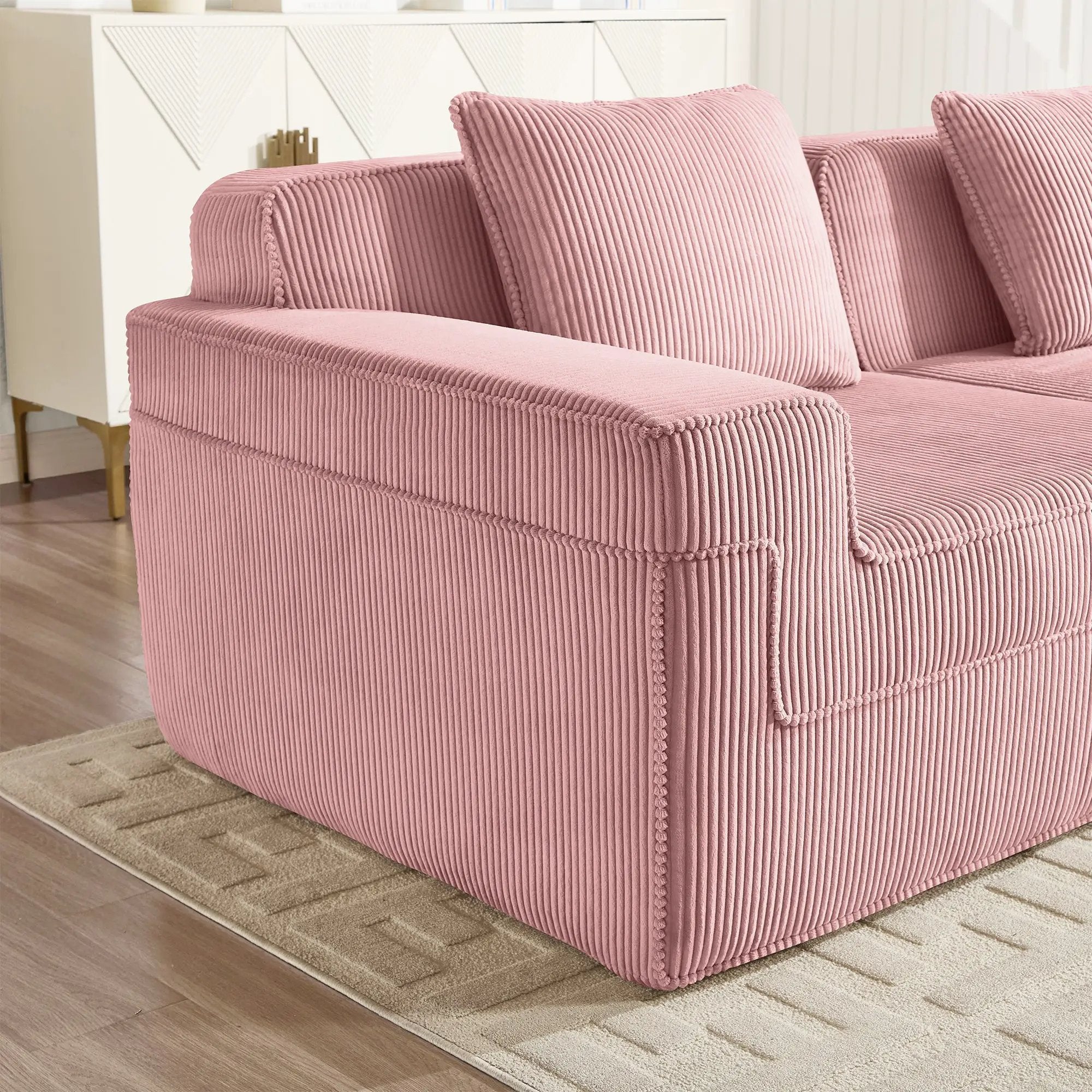 Armless Sofa With Pillow - Pink by HouseOfZazla