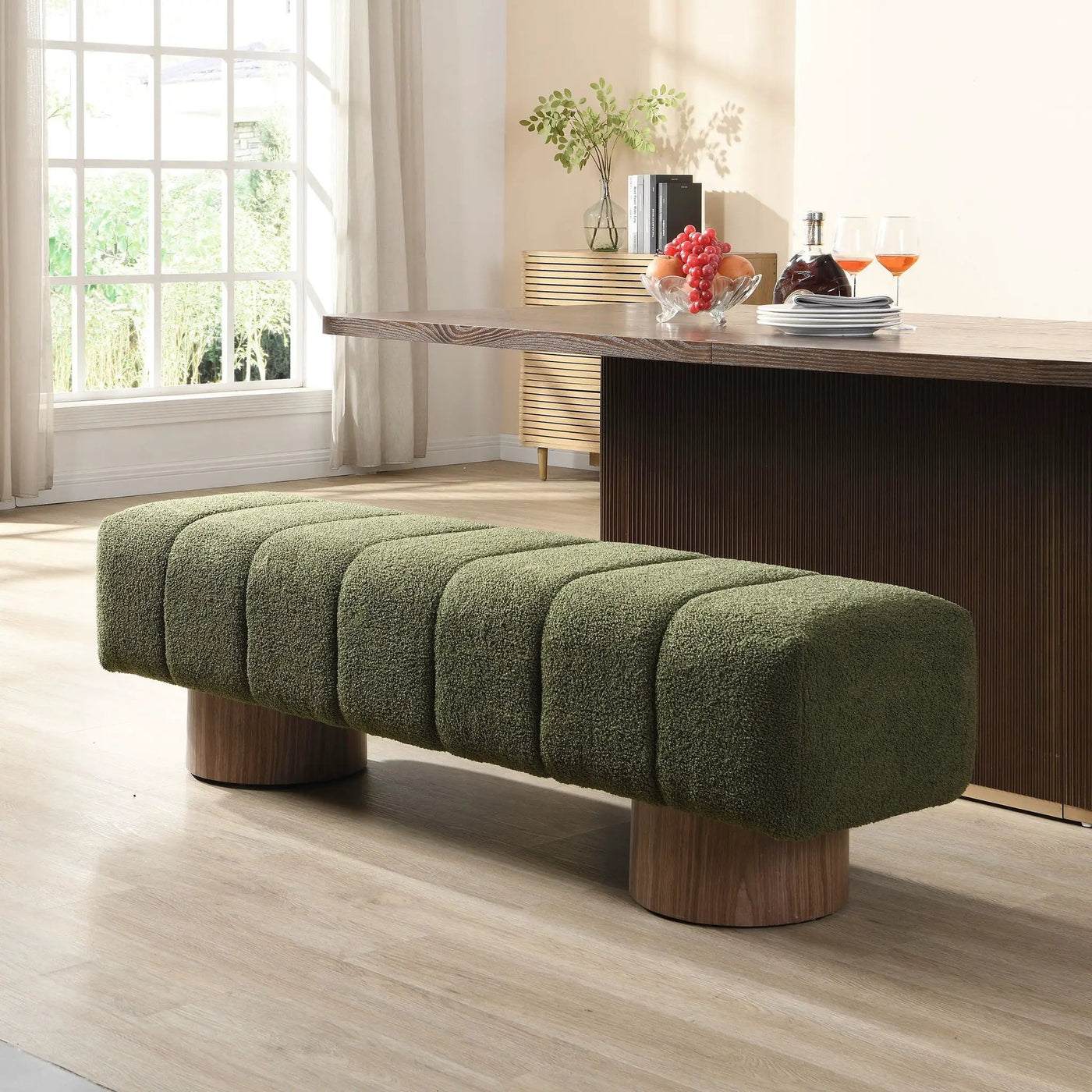 Upholstered Dining Bench For Dining Room by HouseOfZazla