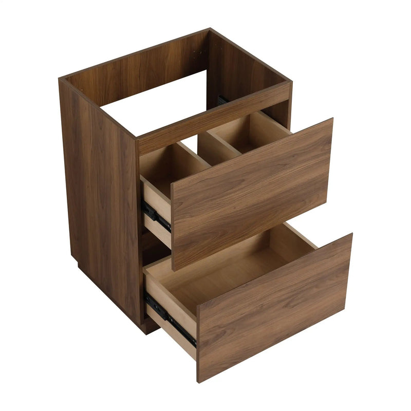 Modern Freestanding Bathroom Vanity Cabinet With Double Drawer by Unique Piece Furniture