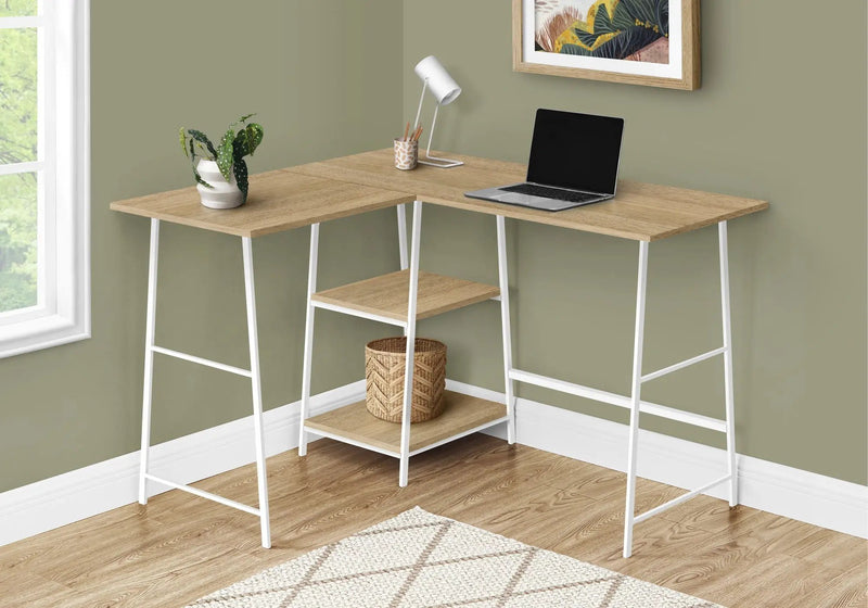 Computer Desk, Home Office, Corner, Storage Shelves, L Shape, Work, Laptop, Contemporary, Modern - Base by Unique Piece Furniture