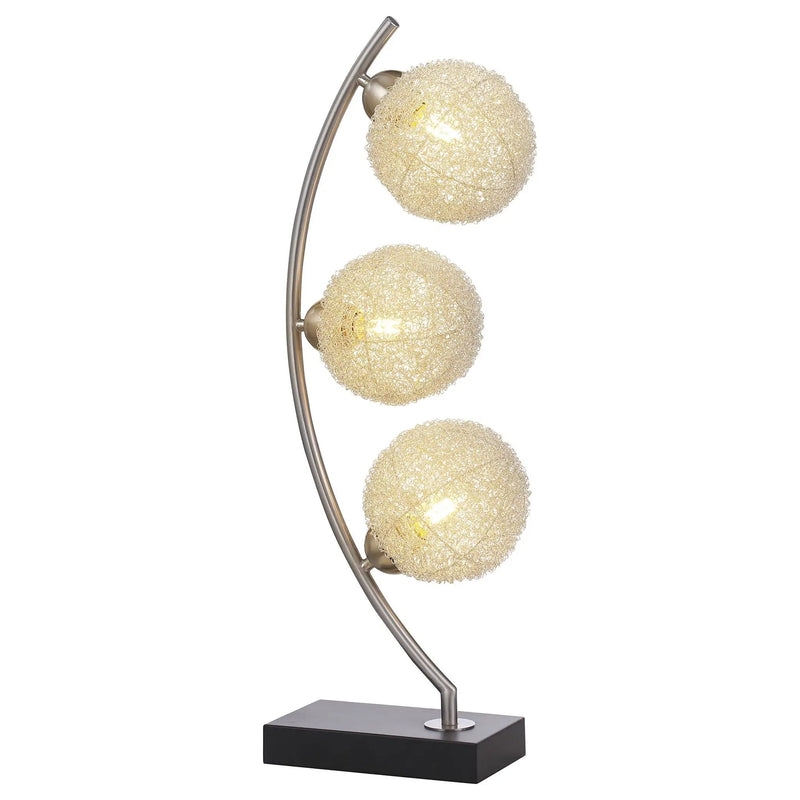 Mcdougal - Spherical Table Lamp With LED Lighting - Black by HouseOfZazla