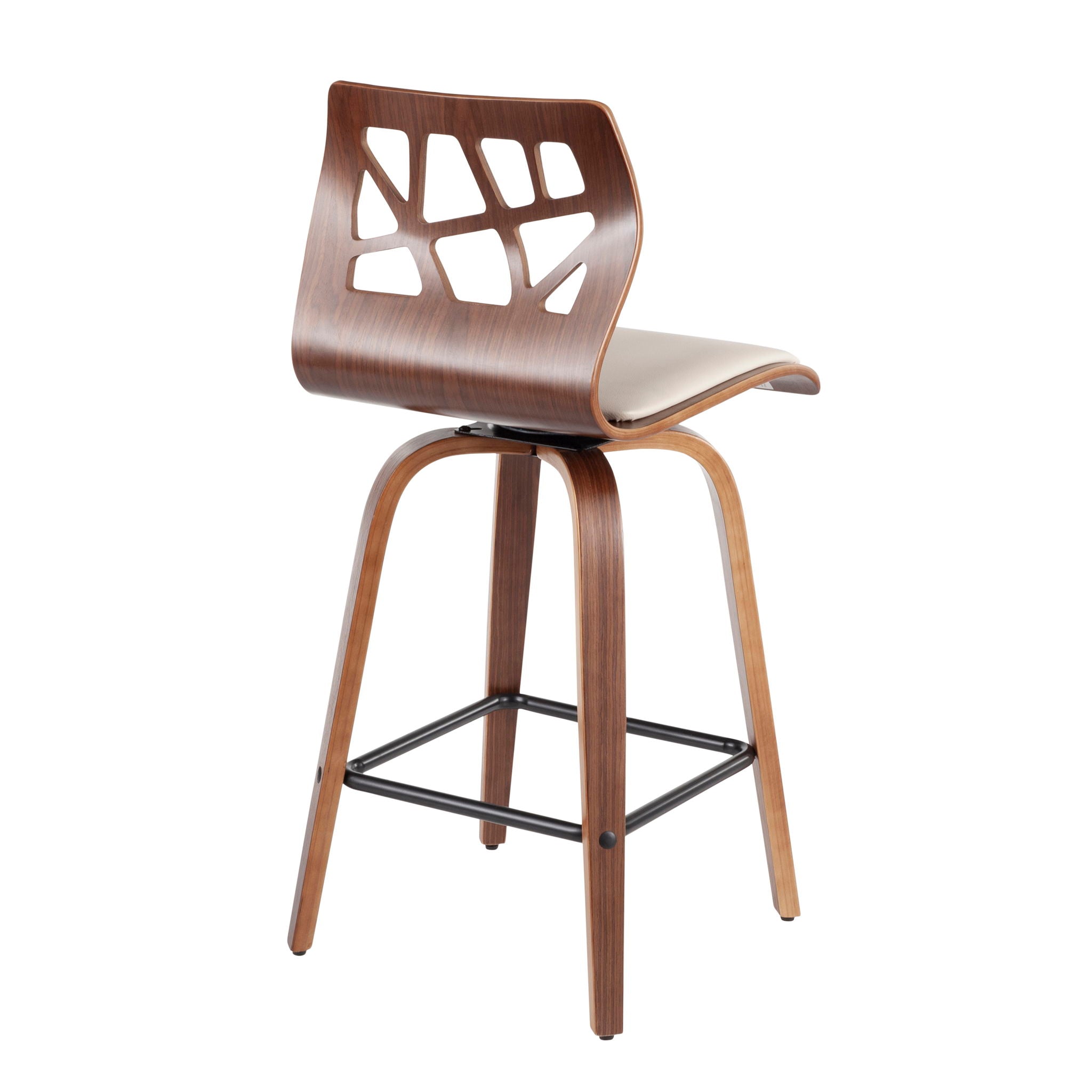 Folia - Mid Century Modern Counter Stool (Set of 2) by HouseOfZazla