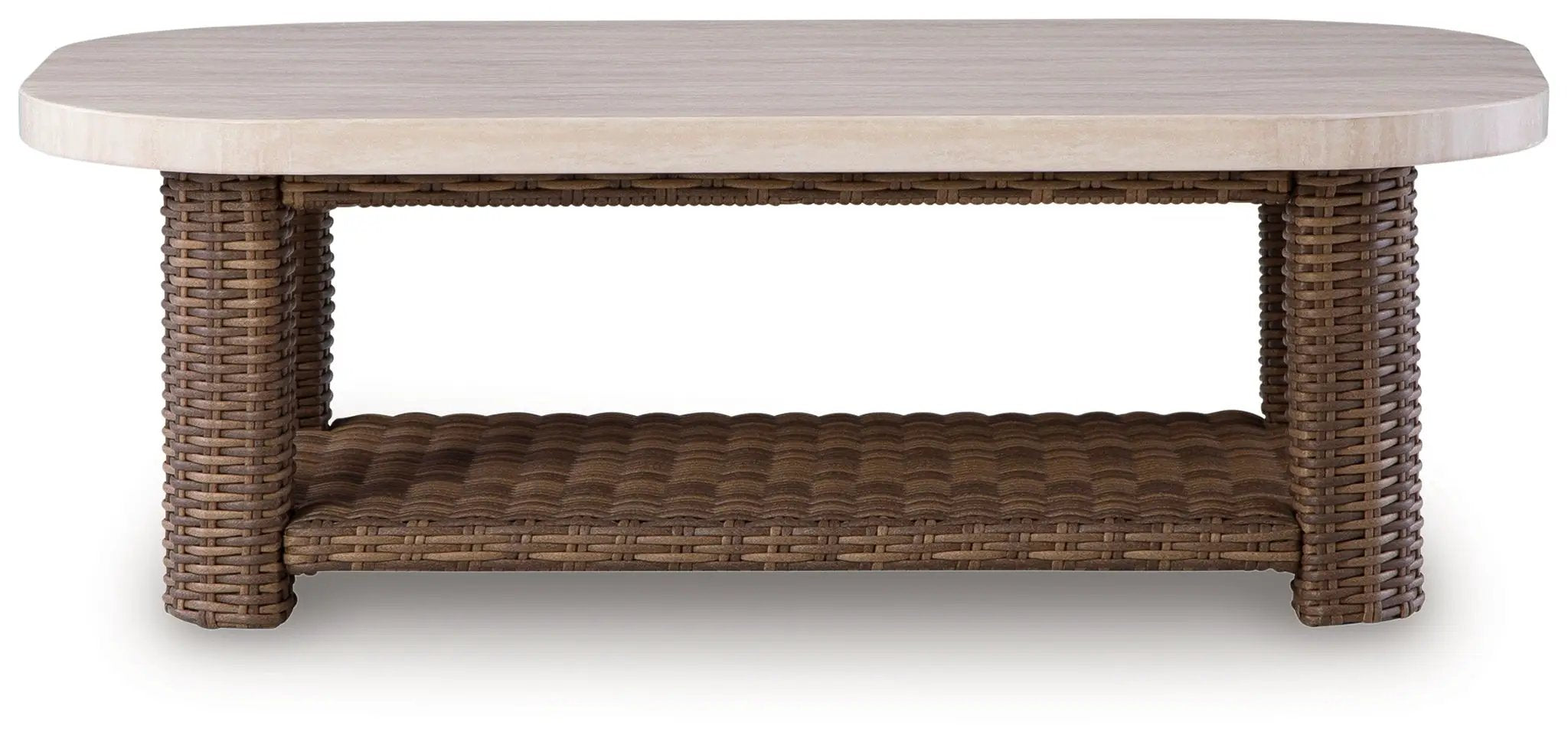 Dolan Creek - Rectangular Cocktail Table - Beige / Brown by Unique Piece Furniture