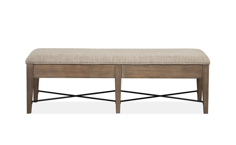 Paxton Place - Bench With Upholstered Seat - Dovetail Gray by Unique Piece Furniture