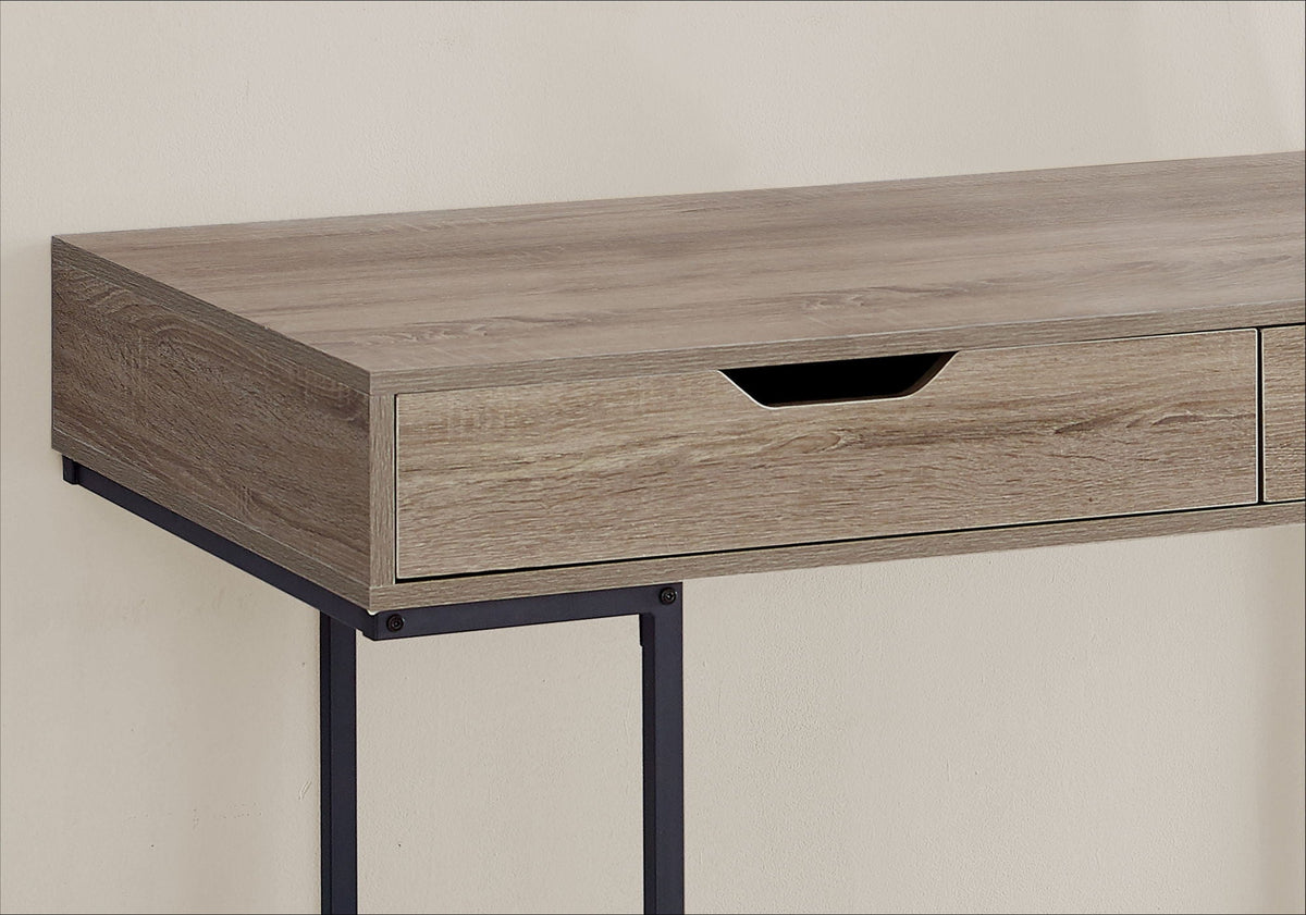 Contemporary Computer Desk with Storage Drawers - Stone-Look Finish, photo 18 of 24
