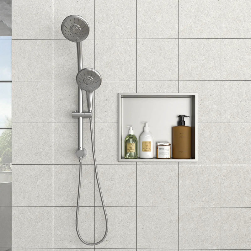 Stainless Steel Shower Niche With Seamless Design For Bathroom Storage by HouseOfZazla