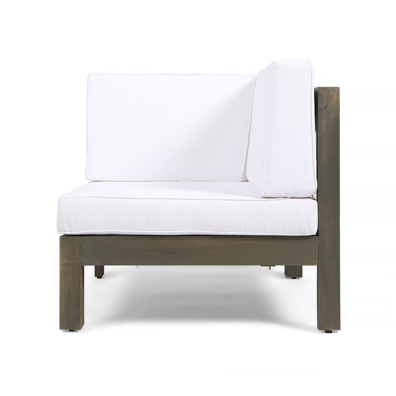 OANA 5-Piece V Shape Sofa Set, White by HouseOfZazla