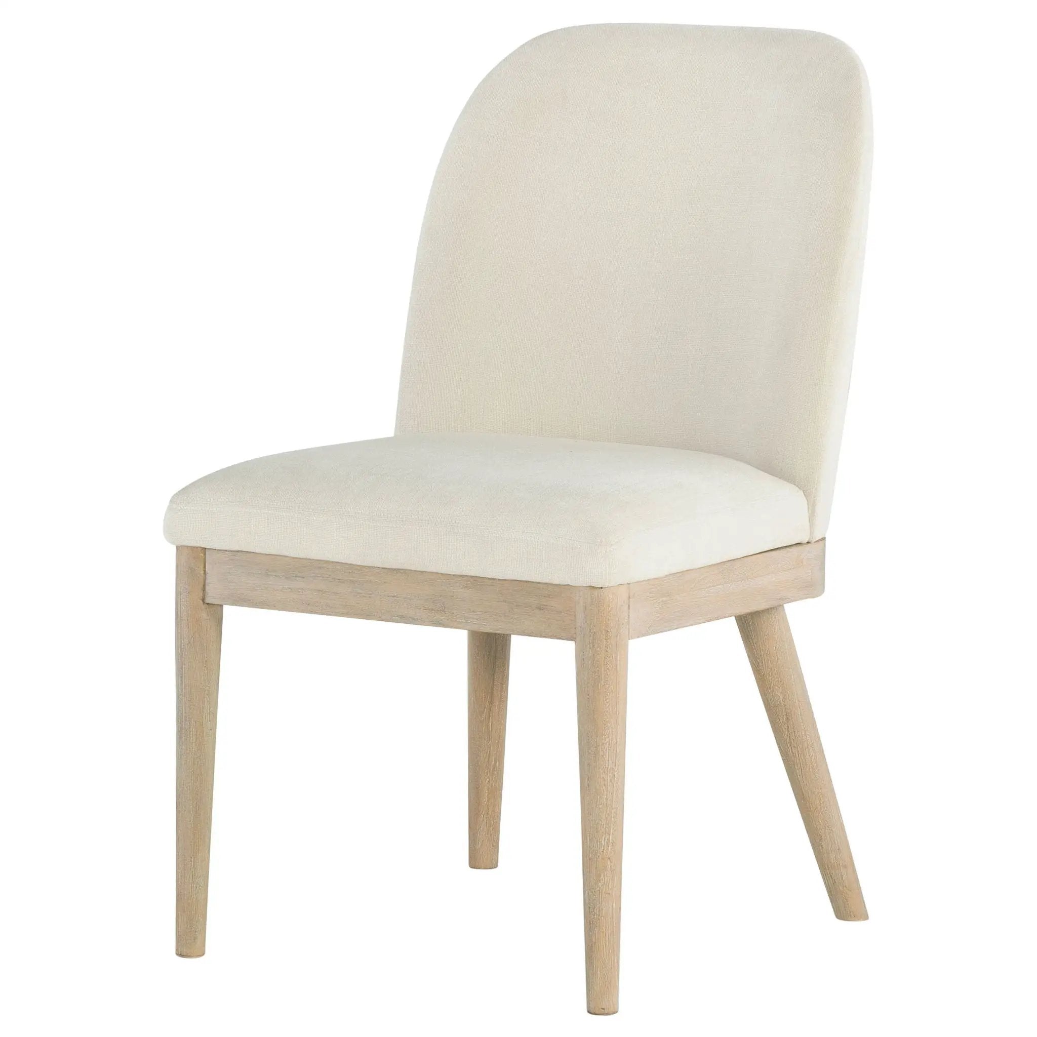 Solano Upholstered Dining Side Chair Beige (Set of 2) by Unique Piece Furniture