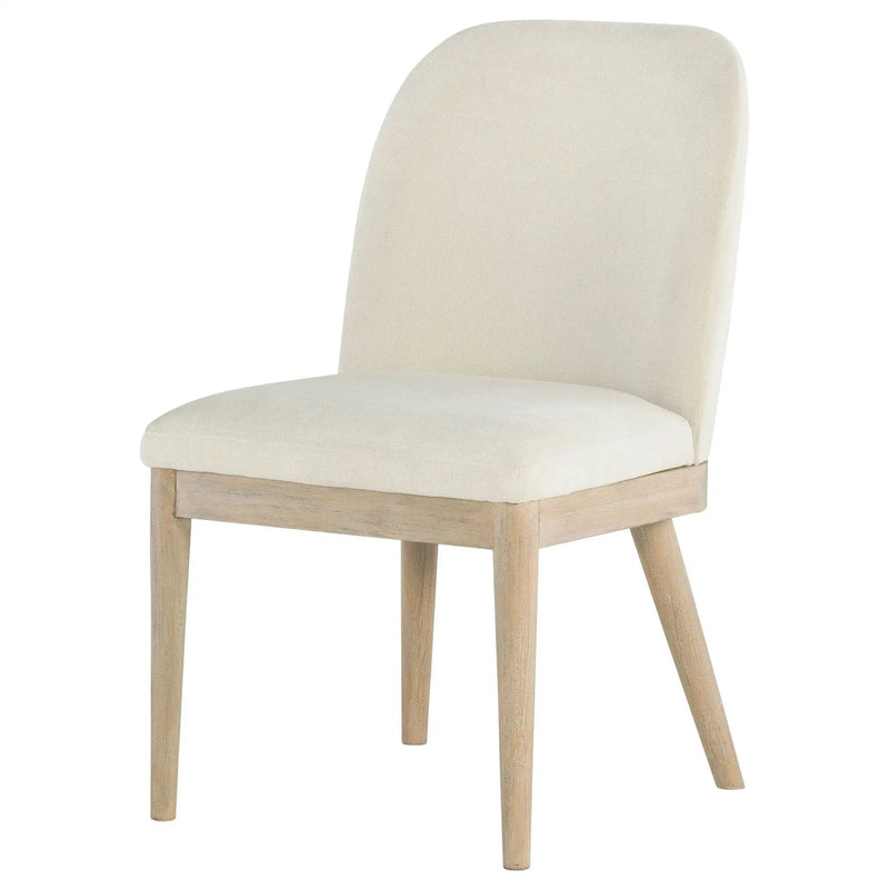 Solano Upholstered Dining Side Chair Beige (Set of 2) by Unique Piece Furniture