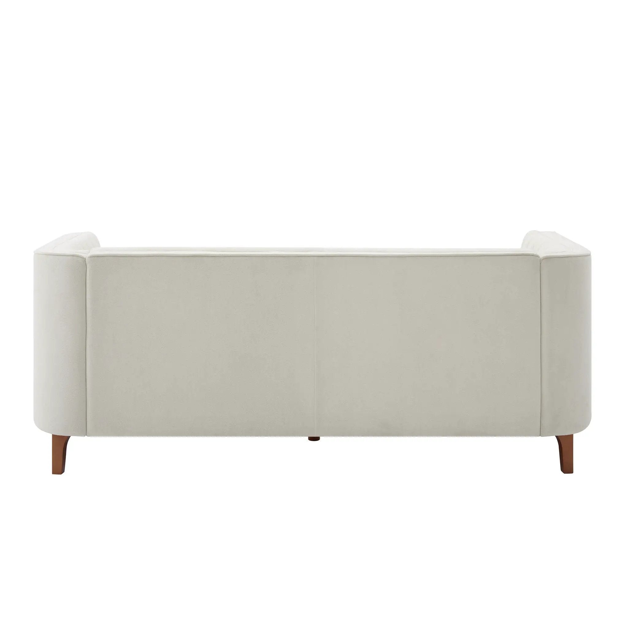 Modern 3 Seater Sofa Upholstered Couch with Curved Armrests by HouseOfZazla