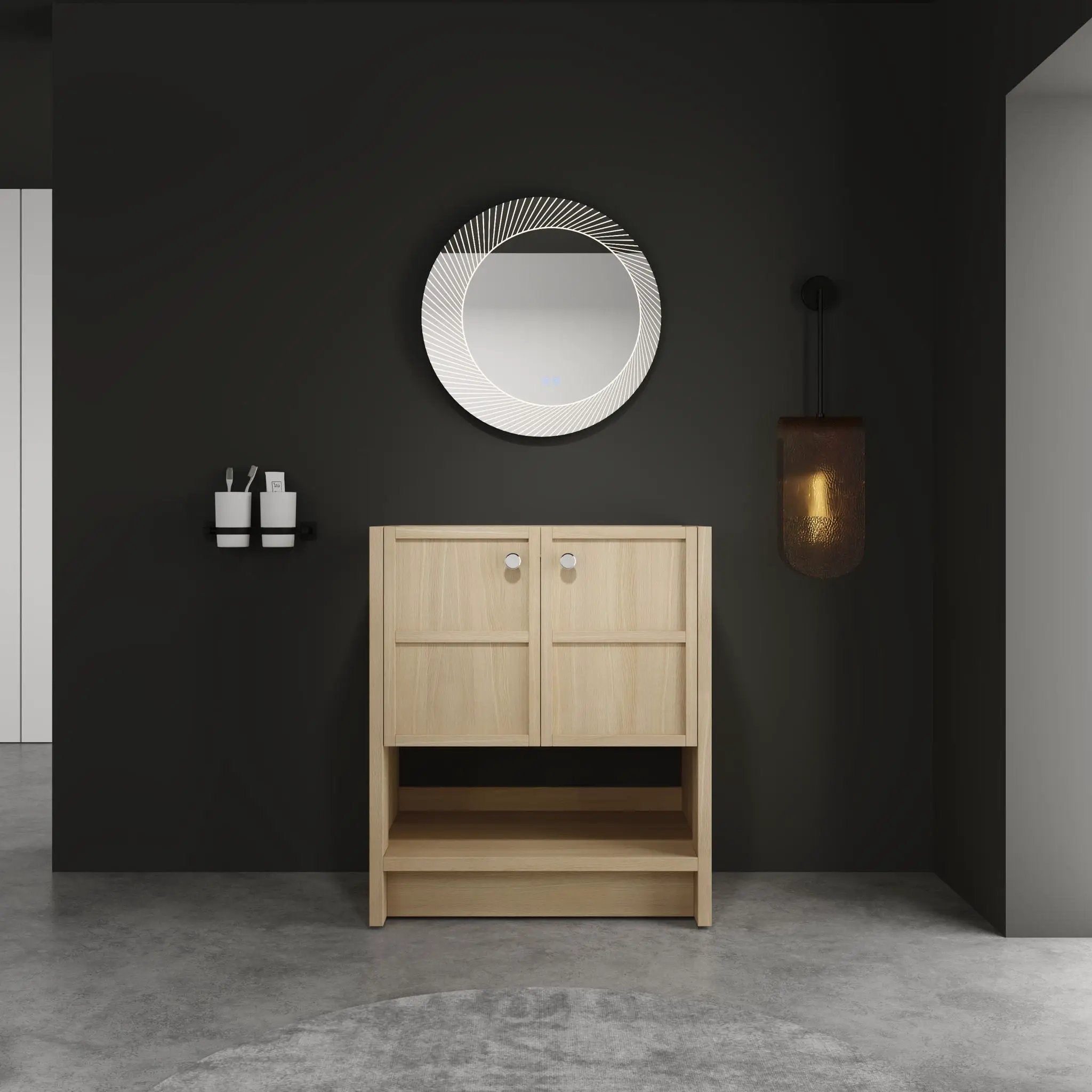 Modern Freestanding Bathroom Vanity With 2 Soft Closing Doors by Unique Piece Furniture