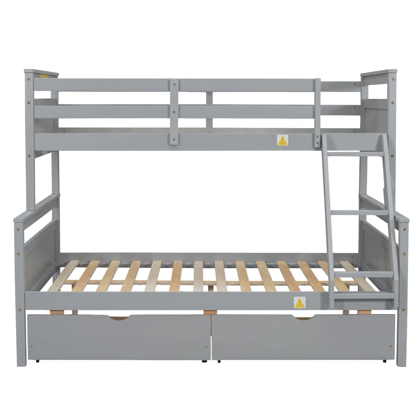 Bunk Bed With Ladder And Safety Guardrail by HouseOfZazla