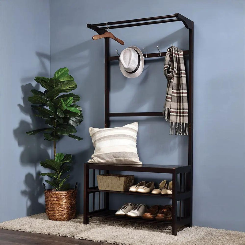 Pieria - Hall Tree - Espresso by Unique Piece Furniture