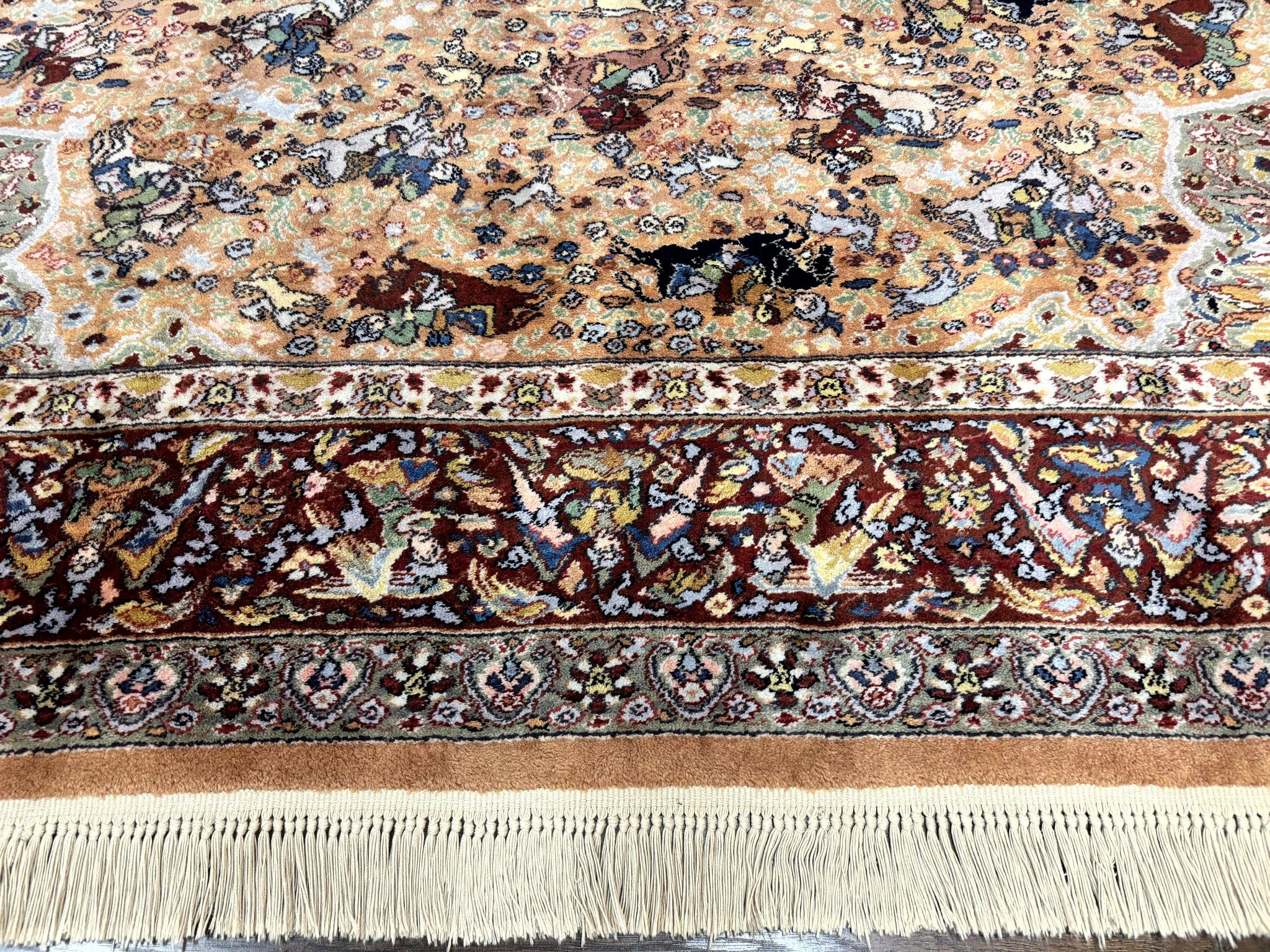 Karastan Rug 10x14 - Persian Hunting #723 - Wool Pile, Vintage by Jewel Rugs