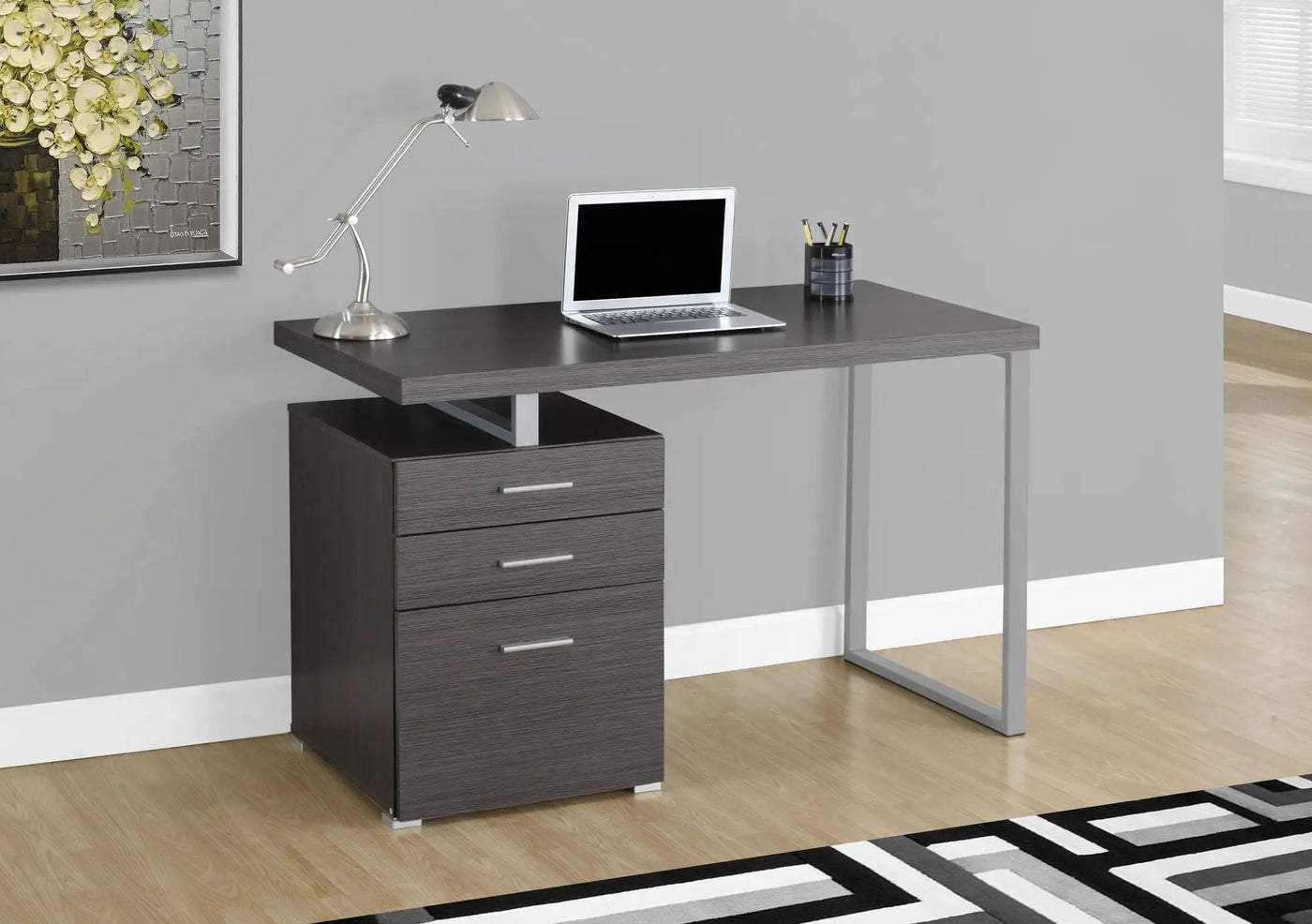 Computer Desk Left Right Set-Up Storage Drawers For Home Office by Unique Piece Furniture