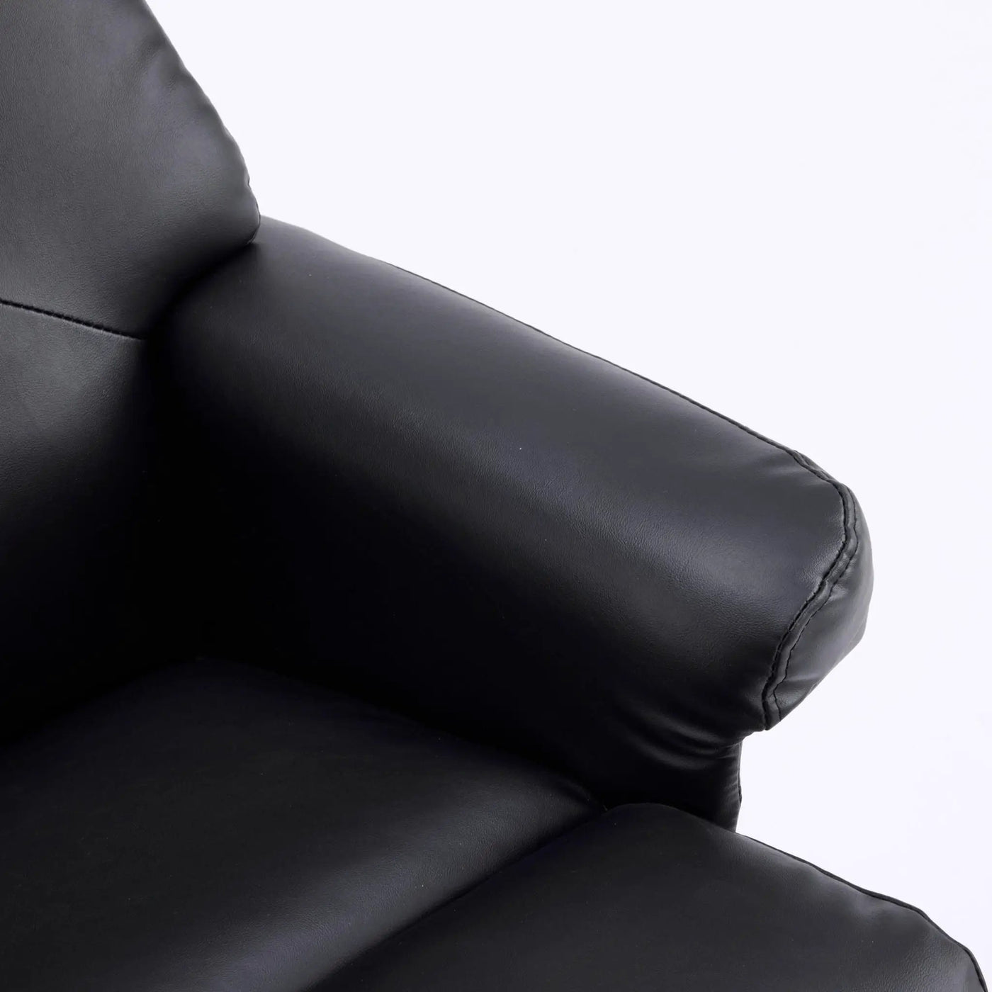 Upholstered Heated Massage 360° Swivel Accent Chair With Ottoman by HouseOfZazla