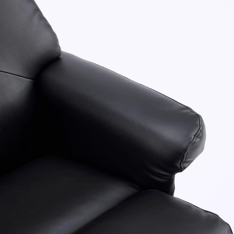 Upholstered Heated Massage 360° Swivel Accent Chair With Ottoman by HouseOfZazla