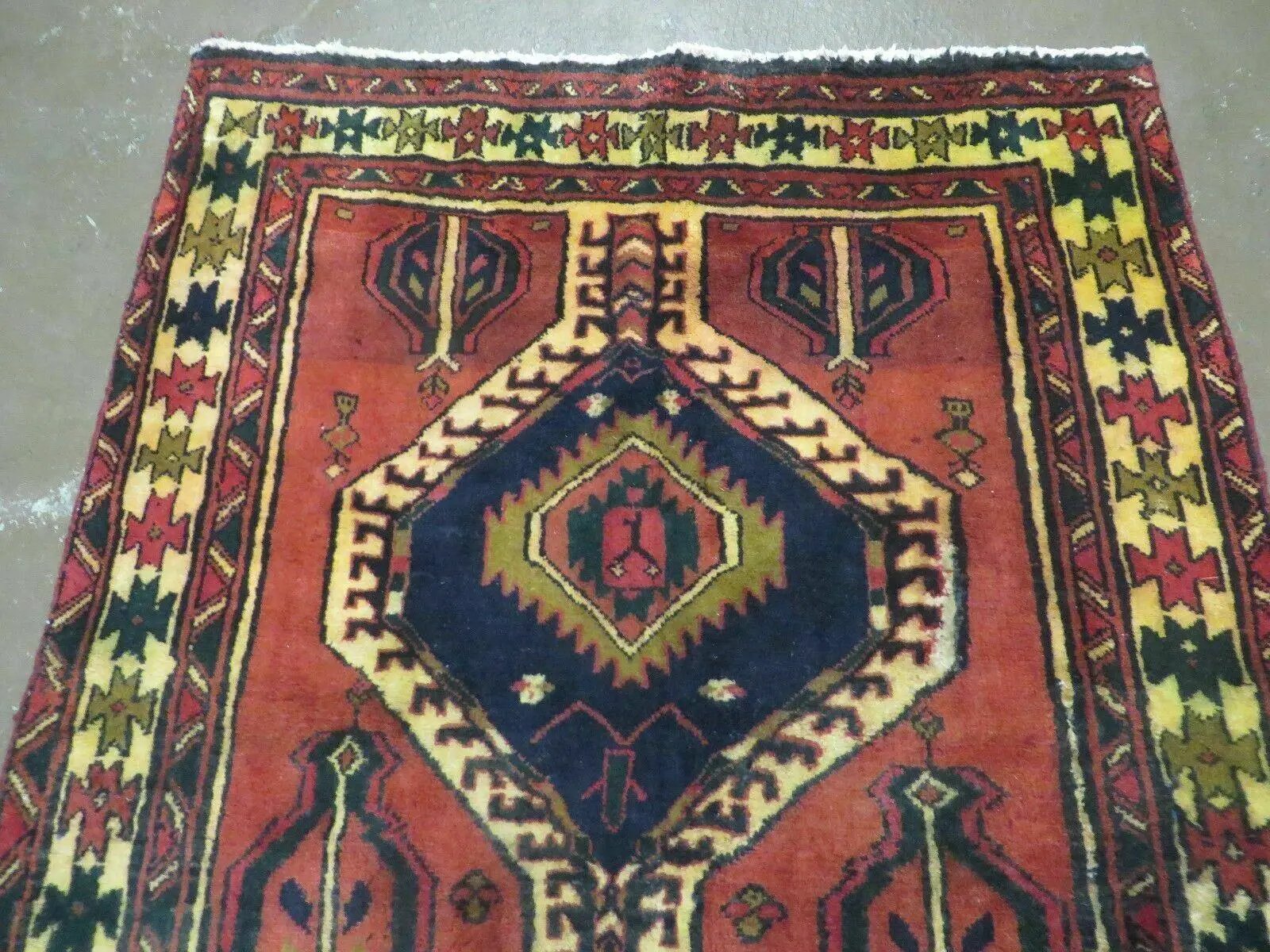 3' 4"X 7' Antique Handmade Turkish Wool Rug Organic #101 by Jewel Rugs